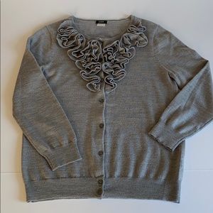 J.Crew Merino 3/4 Sleeve Cardigan Sweater M